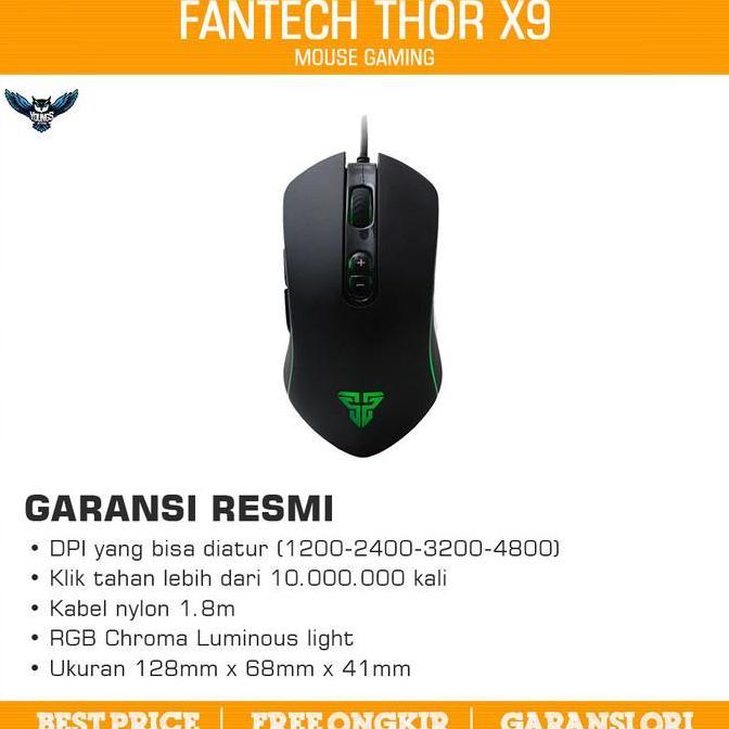(Best) Mouse Gaming Fantech X9 Thor / Mouse Fantech X9 Thor - Macro