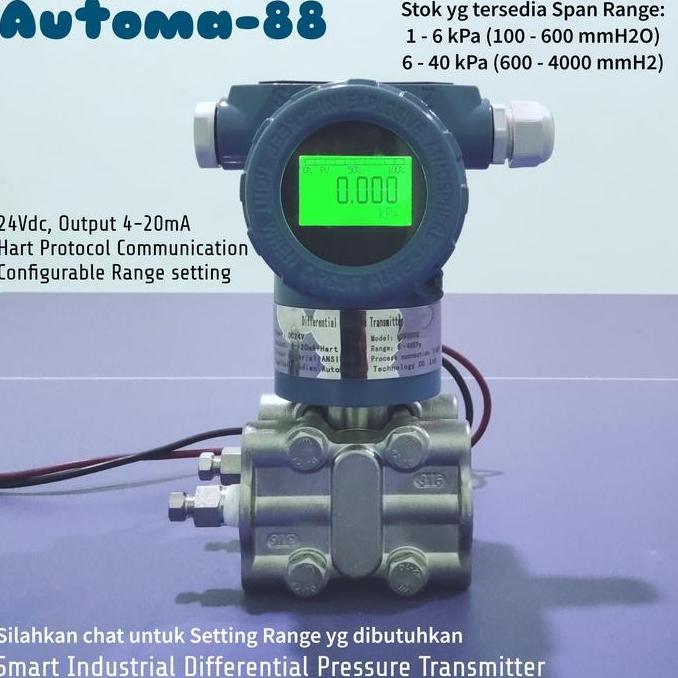 WISNER HDP-6000 DIFFERENTIAL PRESSURE TRANSMITTER 4-20MA 2 WIRE DC 24V SMART HART CONFIGURABLE RANGE