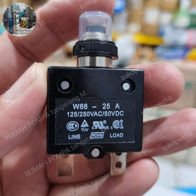 Overload Pompa Satelit 25 Amper Switch Protector Pompa Satelit Murah