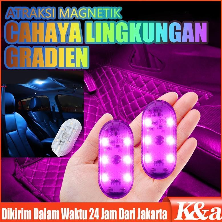 Mega Interior Mobil Mini Lampu Sentuh Lampu Ambient Auto Atap Langit-Langit Lampu Baca Led Mobil Sty