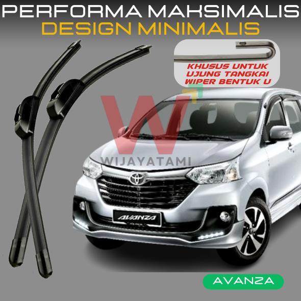 Terlaris Wiper Avanza Kaca Depan Frameless 2 Pcs Anti Gores Wiper Avanza 2013 Wiper Avanza 2014 Wipe