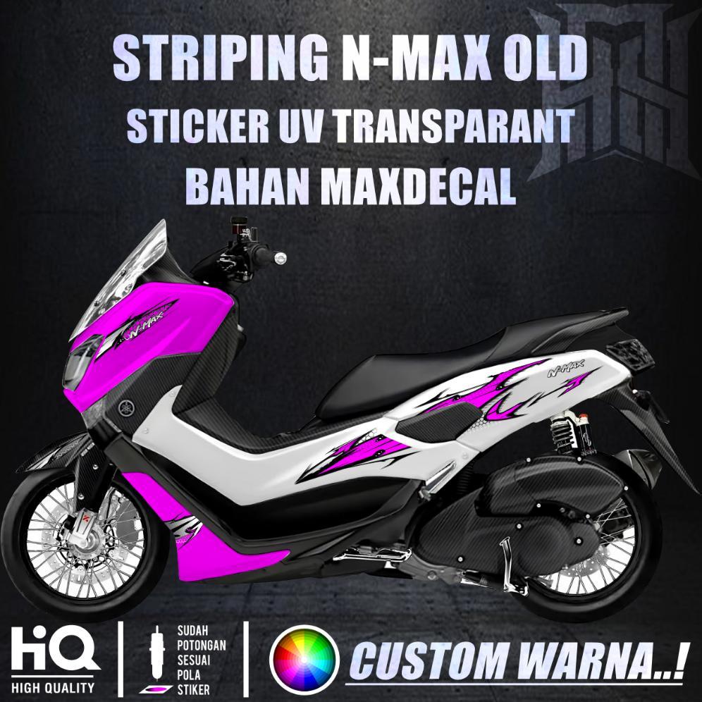 Limited Striping Livery Nmax Old Stiker Transparant Uv Maxdecal Simple