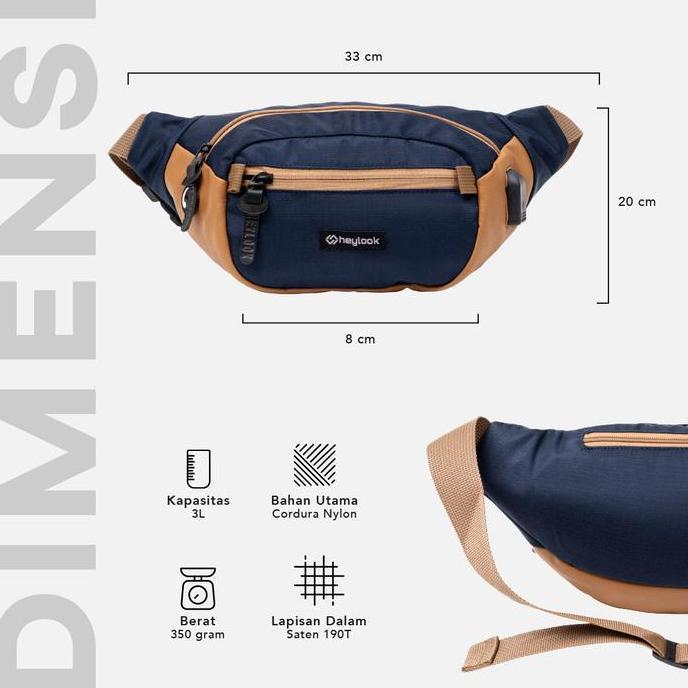 Aero- Tas Selempang Pria Ist Bag Nylon Oscar Pria Ist Bag Distro Heylook