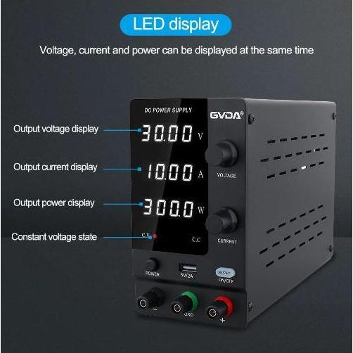 GVDA Power Supply Stabilizer DC Adjustable Regulated Switch