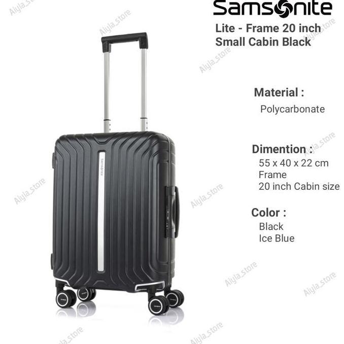 Samsonite Lite Frame 55 /20inch Small Koper Cabin Samsonite Lite Frame