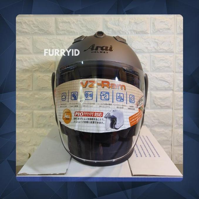 HELM HALF FACE ARAI VZRAM GREY DOFF
