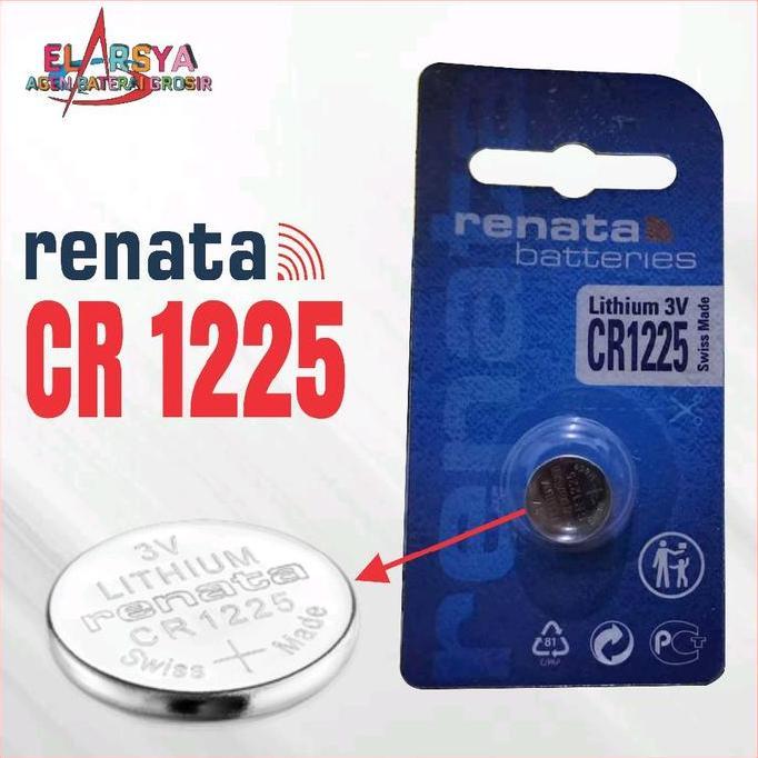Miao- Baterai Renata Cr1225 Lithium Battery 3V Batrai Cr 1225