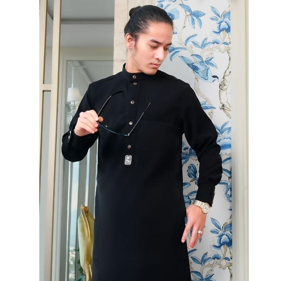 terbaru jubah slimfit pria gamis pria slimfit jubah zayen hitam jubah pria muslim jubba model terbar