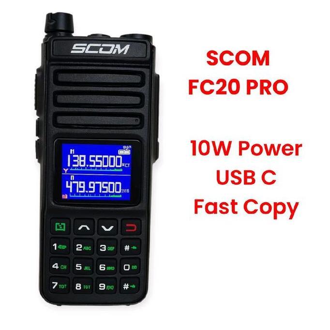 PROMO DISKON - HT SCOM FC20 PRO Handy talky 10 watt usb c new 2025