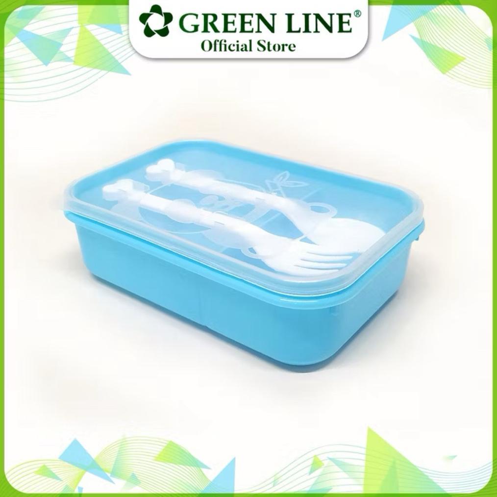 NEW Omprengan Panda Small + sendok garpu / Lunch Box Kecil / Kotak Makan Plastik