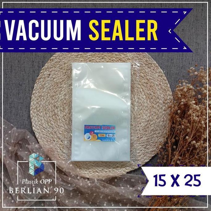 Whatnew- Plastik Vacum Sealer 15 X 5 Cm / Plastik Vakum Sealer Isi 50
