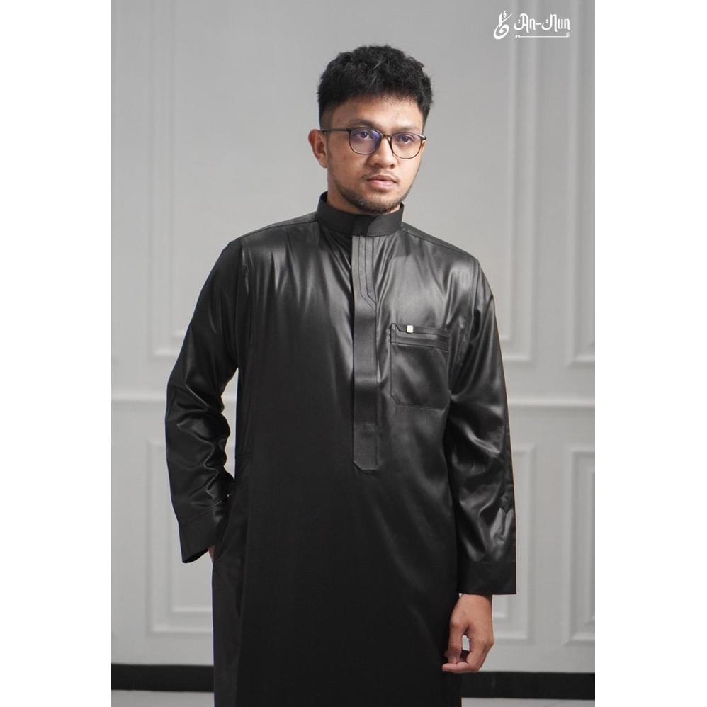 terbaru gamis annun / jubah pria saudi import motif tabuk