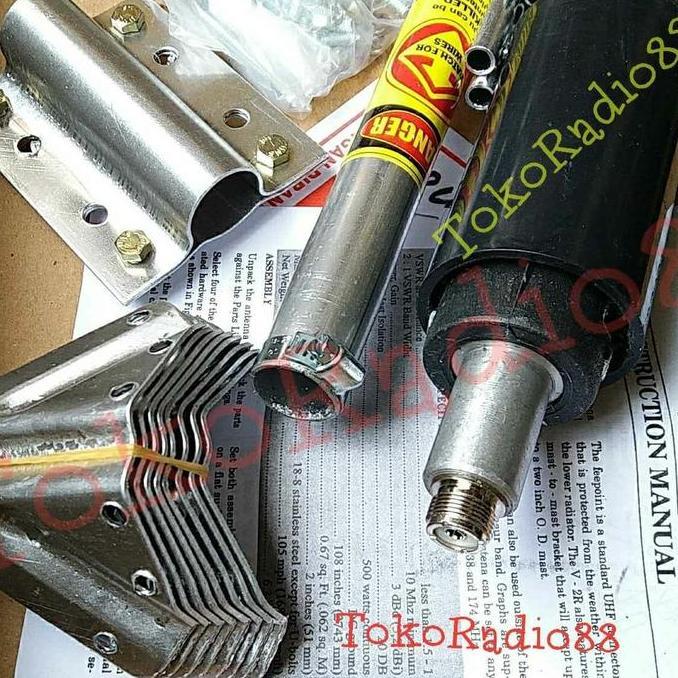DISKON SPESIAL - antena telex hygain v2r Plat VHF Loading Besar
