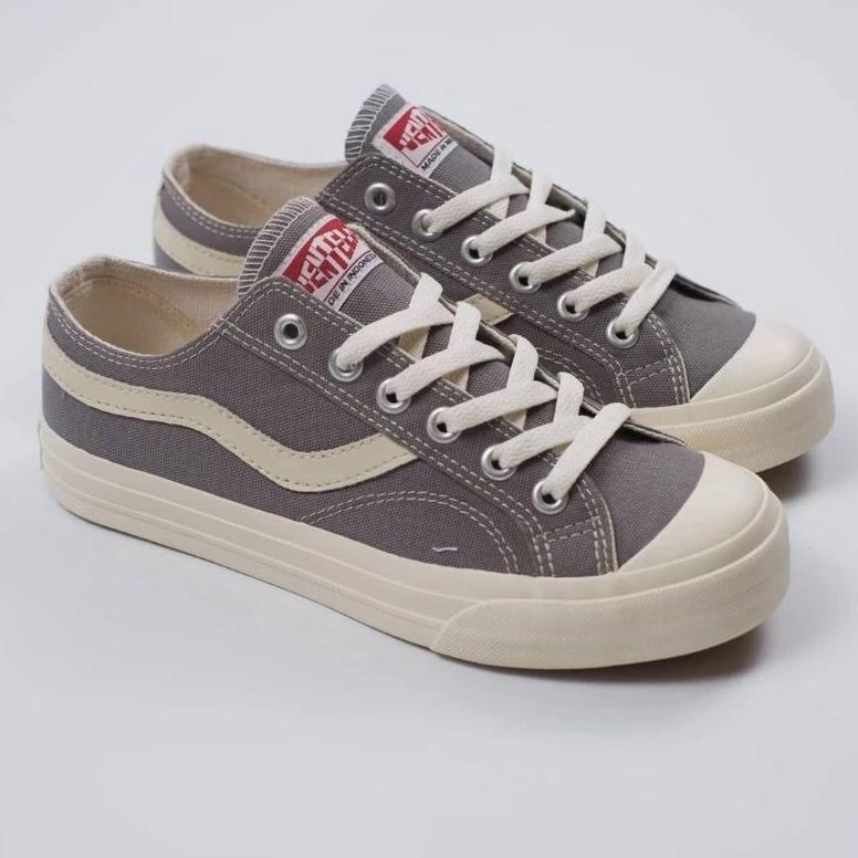 Termurah Ventela Public Grey Low Sepatu Sneakers Sekolah Pria Original (Abu Abu)