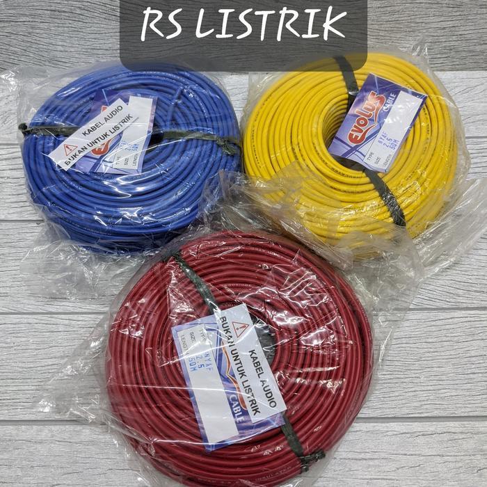 Kabel NYAF 2,5mm Serabut 50Meter Kabel Tunggal Serabut