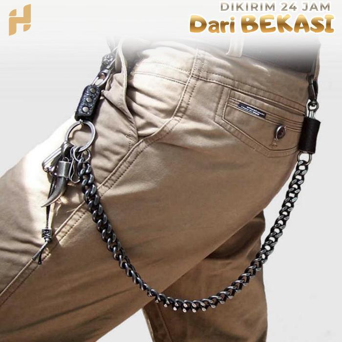 Rantai Dompet Pria Keren / Rantai Dompet Punk / Rantai Celana Dompet / Dompet Rantai Pria