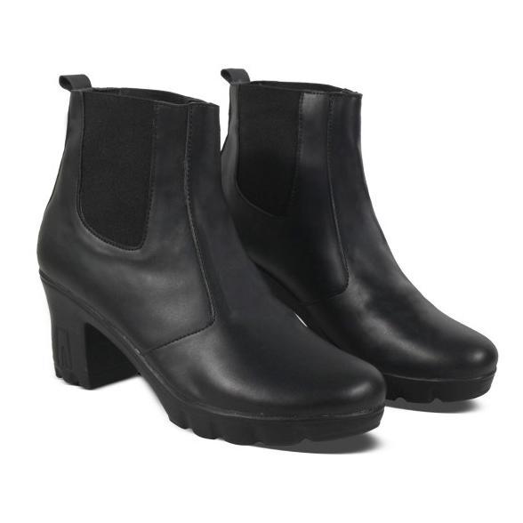 Limited Hertz - Sepatu Boots Wanita V 3371 Heels Wanita Trendi Berkualitas Warna Hitam