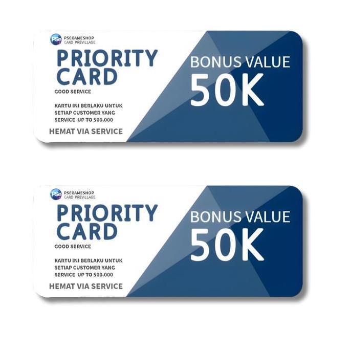 (Best) PRIORITY CARD Service Previllage / Kartu Service Console Nintendo switch / PS3 / PS4 / PS5