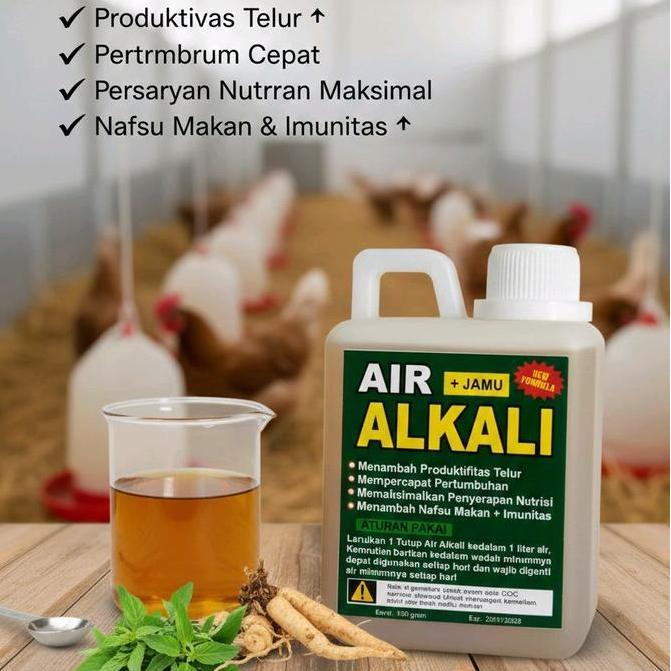 PAKET 8 PCS AIR ALKALI JAMU TERNAK SEHAT 500GRAM