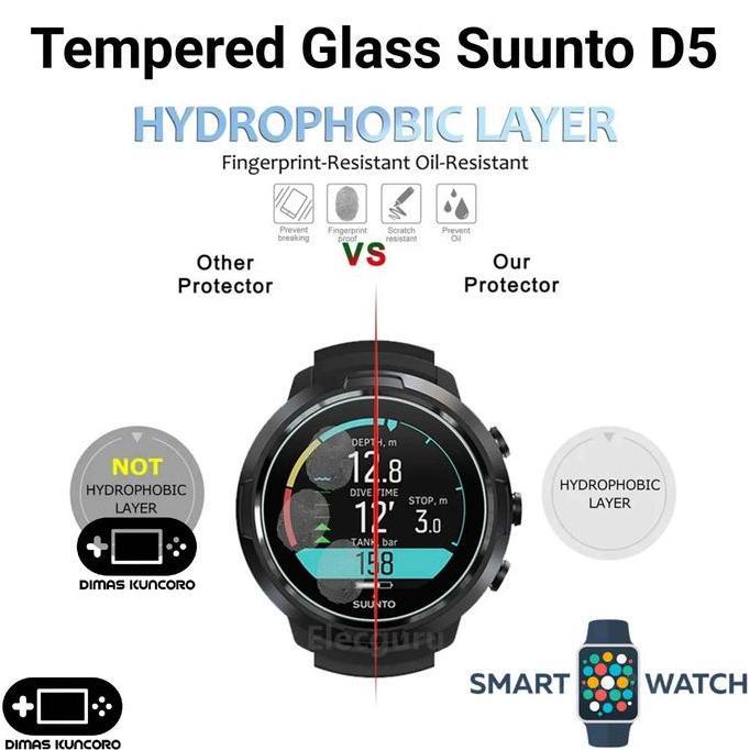 Tempered Glass Suunto D5 anti gores screen guard pelindung layar lcd suunto d5