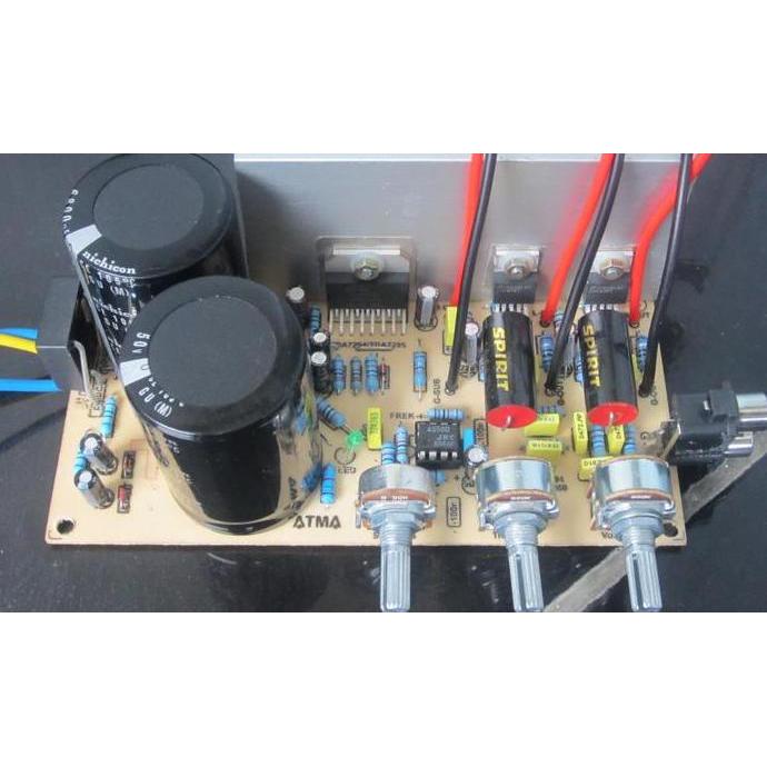Kit Power Amplifier 21 Sistem Subwoofer TDA7294 satelit LM1875