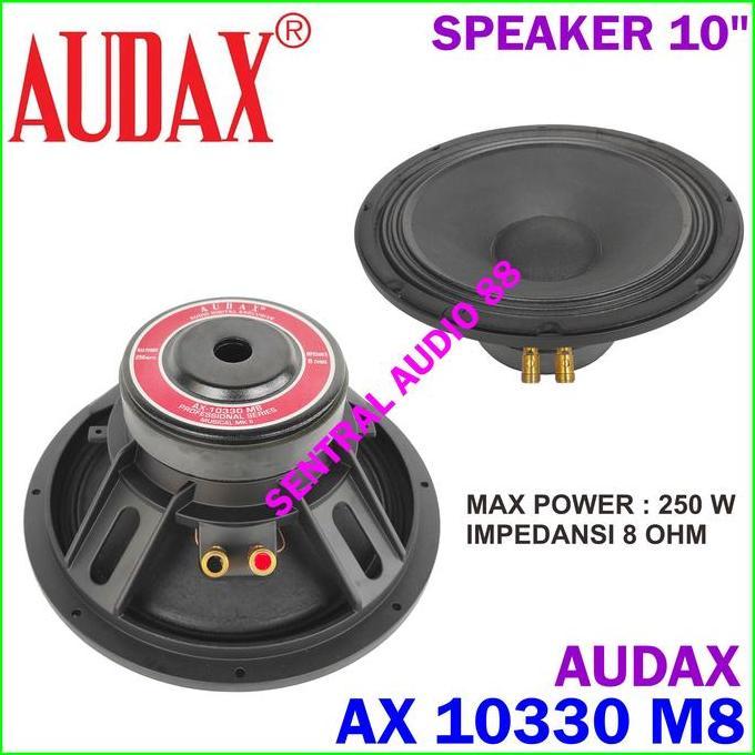 Speaker Audax AX 10330 M8 Speaker 10" Full Range 10in AX10330 Original