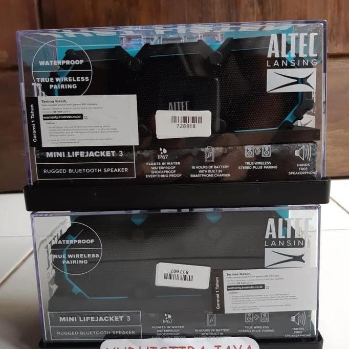 Altec Lansing Mini LifeJacket 3 IMW478-AB Waterproof Bluetooth Speaker