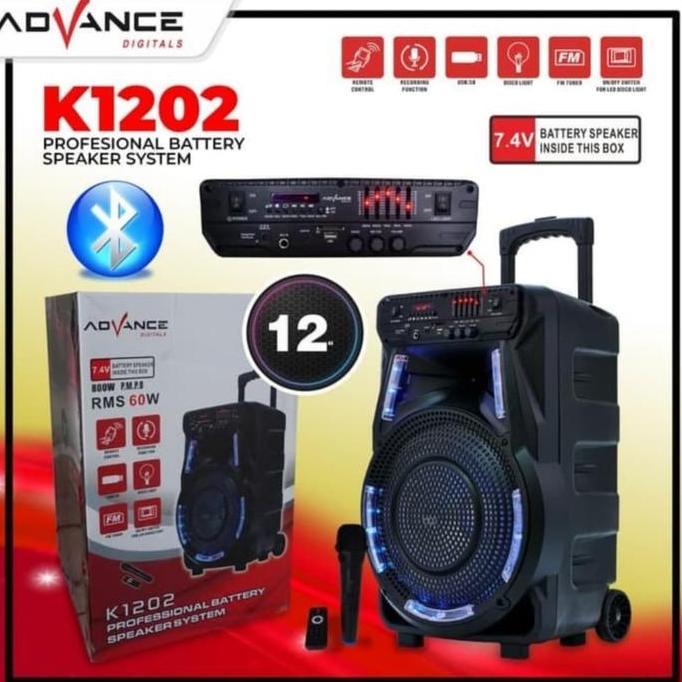 Advance Speaker meeting bluetooth K 1202 ukuran jumbo speaker