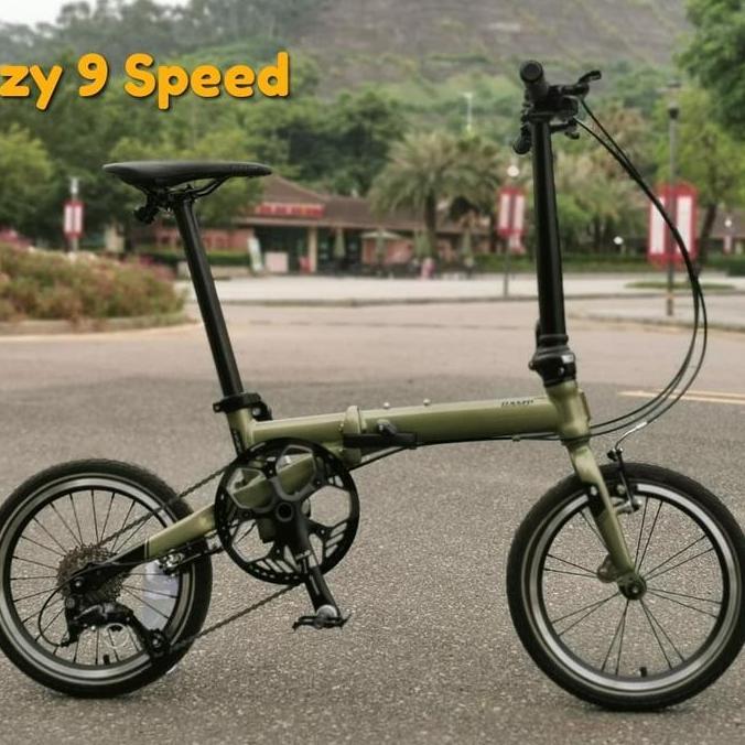 Camp Hazy 9 speed Folding Bike