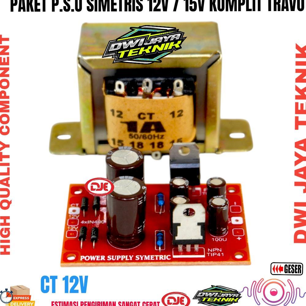 Psu Simetris Ct 12,15v 1A Komplit Trafo