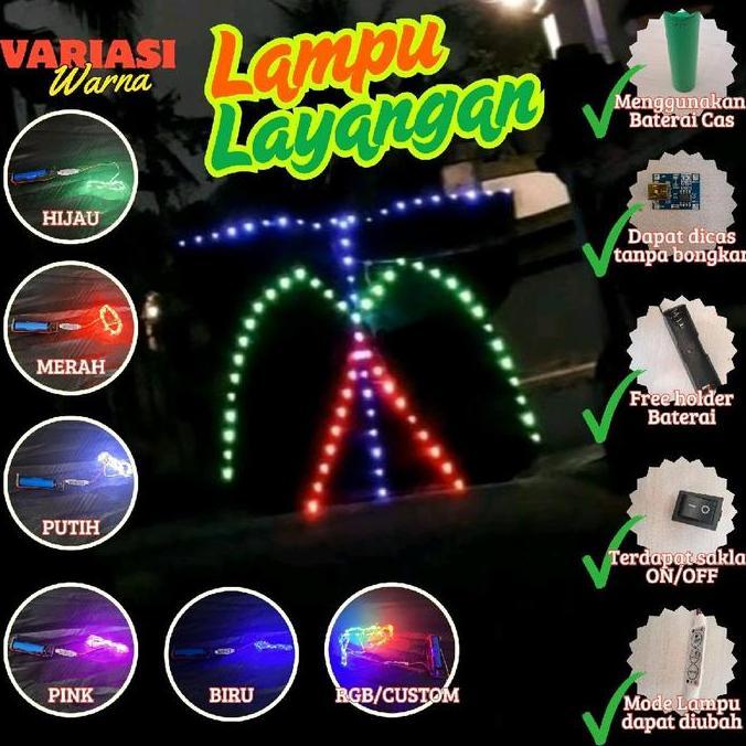 LAMPU LAYANGAN, LAMPU LAYANGAN KAWAT, LAMPU LAYANGAN BATERAI, LAMPU LAYANGAN RGB