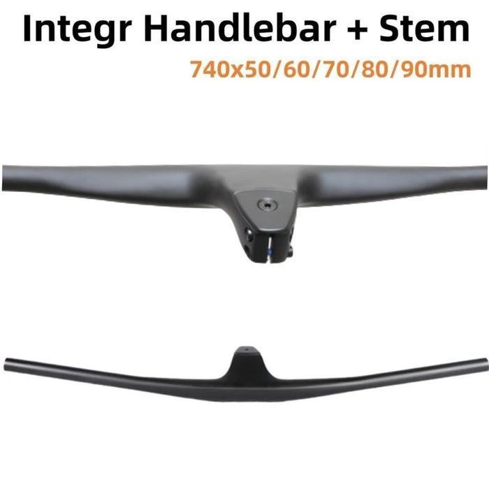 Mtb Integrated Carbon Handlebar Stem 50 60 70 80 90 Stang Sepeda Xc Original Dan Terpercaya