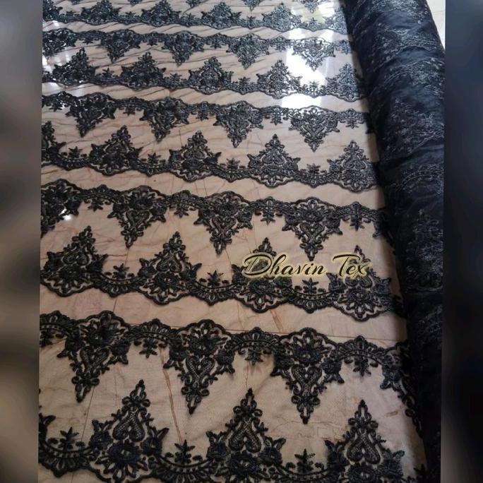 DF293 - kain kebaya dan aplikasi.. tile renda baris / tile renda / tile renda.