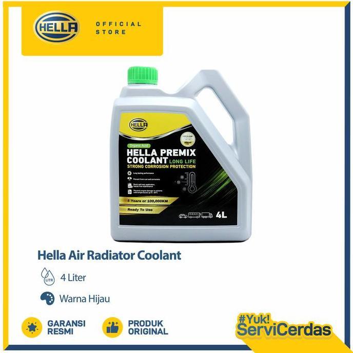 Air Radiator Coolant Hella Hijau 4 Liter - Radiator Coolant
