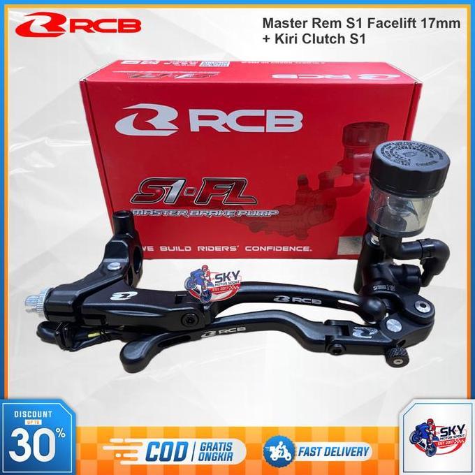 Master Rem S1 Facelift FL + Kiri Clutch S1 RCB 17mm R15 R25 CBR Ninja Vario Beat Scoopy Aerox Origin