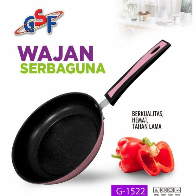 NEW DEALS wajan teflon gsf frypan gsf teflon series g-1522 g-1520 g-1526 teflon anti lengket gsf 22 