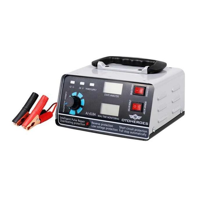 Kaozelo Charger Aki Mobil Motor Intelligent Battery Charger 12V/24V - AJ-618A