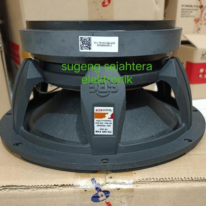 Speaker fabulous 10" 75105 voice coil 75,55mm /3 inch t 600