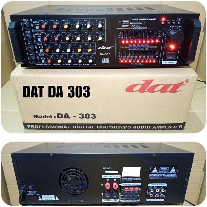power ampli dat da 303 amplifier karaoke da303 equalizer