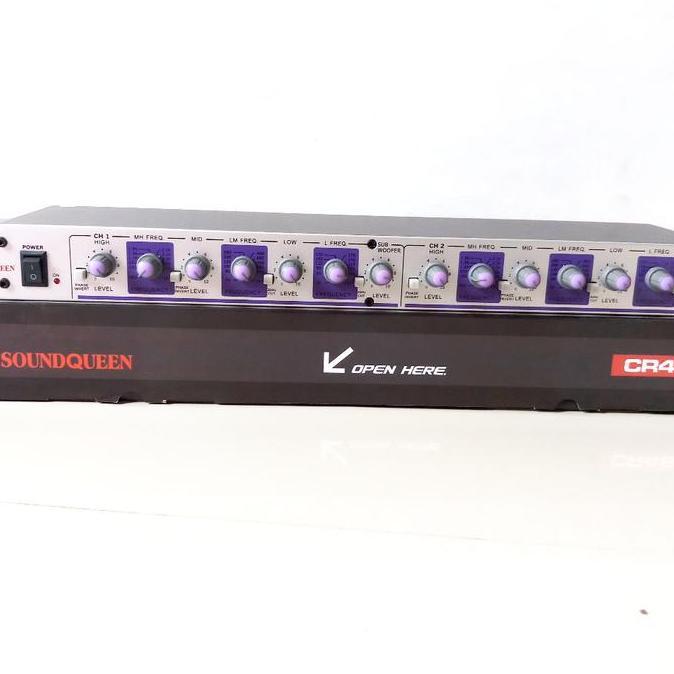 Crosover CR4800 soundqueen double subwoofer garansi