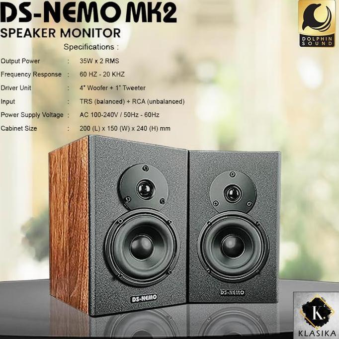 Speaker Dolphin Sound DS NEMO Studio Monitor - DSNEMO Monitoring Flat