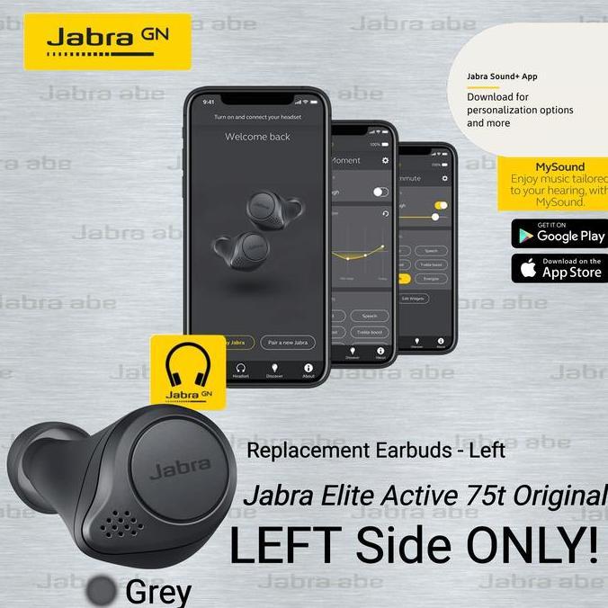 Jabra Elite 75t Orinal Replacement Earbuds left