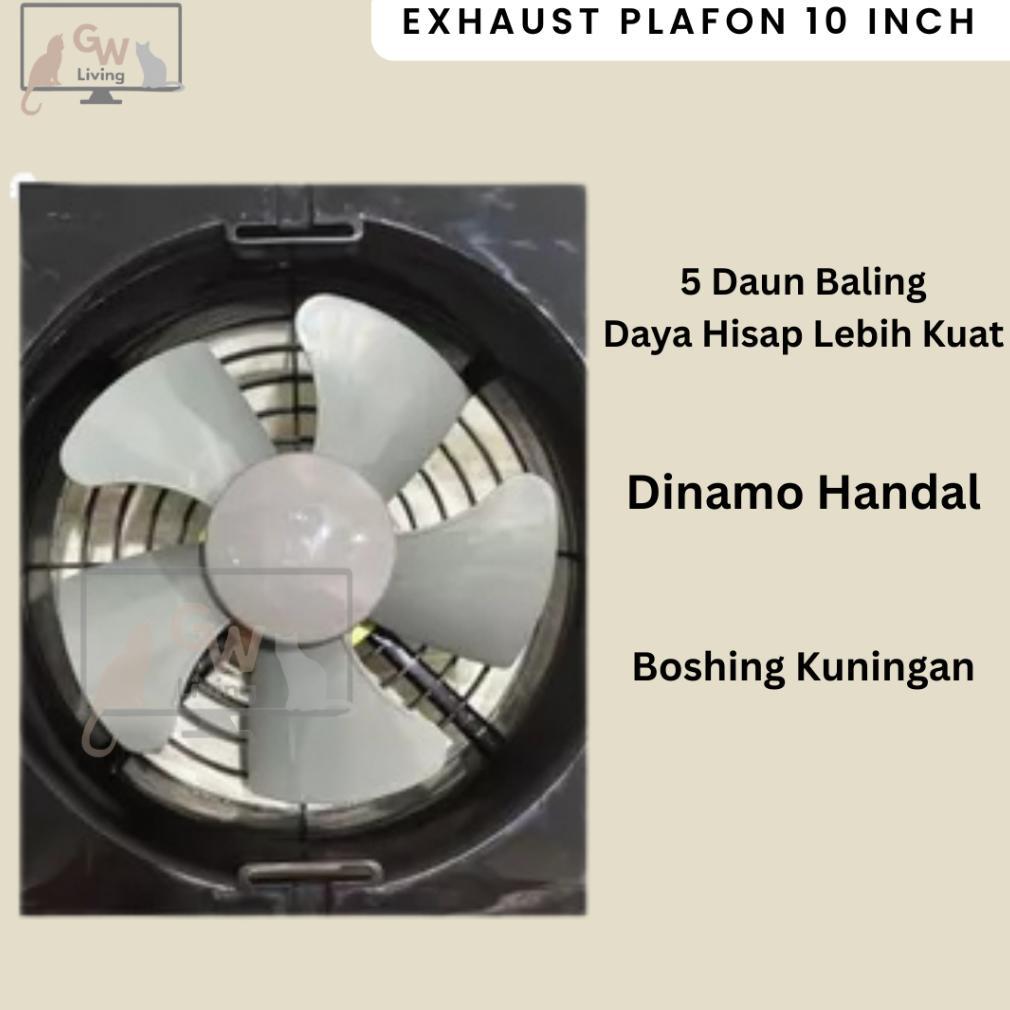 Cuci Gudang Okayama Exhaust Fan Plafon Kipas Hexos 12 Inch 10 Inch Hemat Daya Tidak Berisik