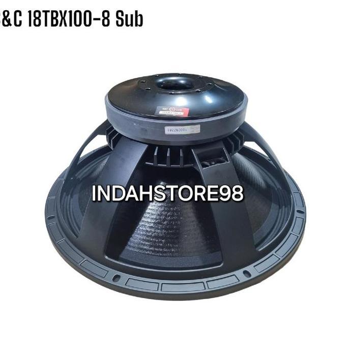 Speaker Komponen 18 inch B&C 18TBX100 Subwofer 18 inc B&C TBX18100 Coil 4 inch