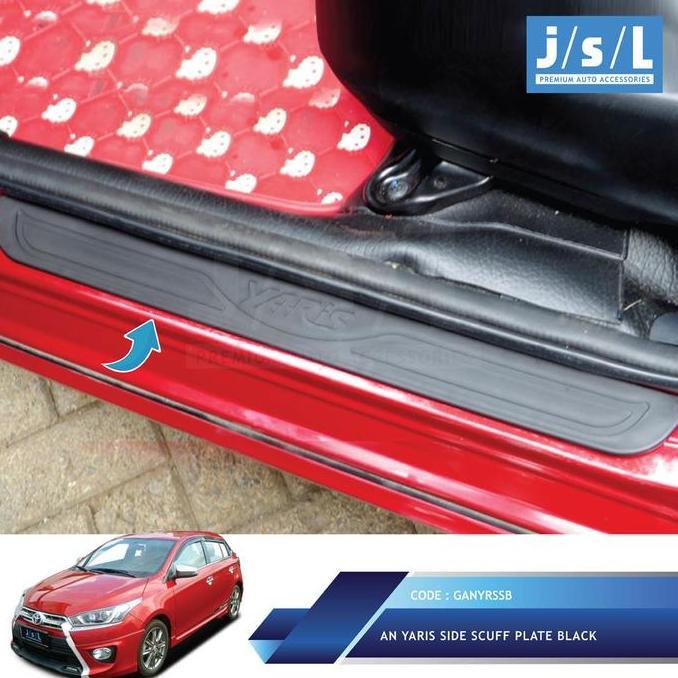 All New Yaris SillPlate Samping JSL/Side Scuff Plate Black