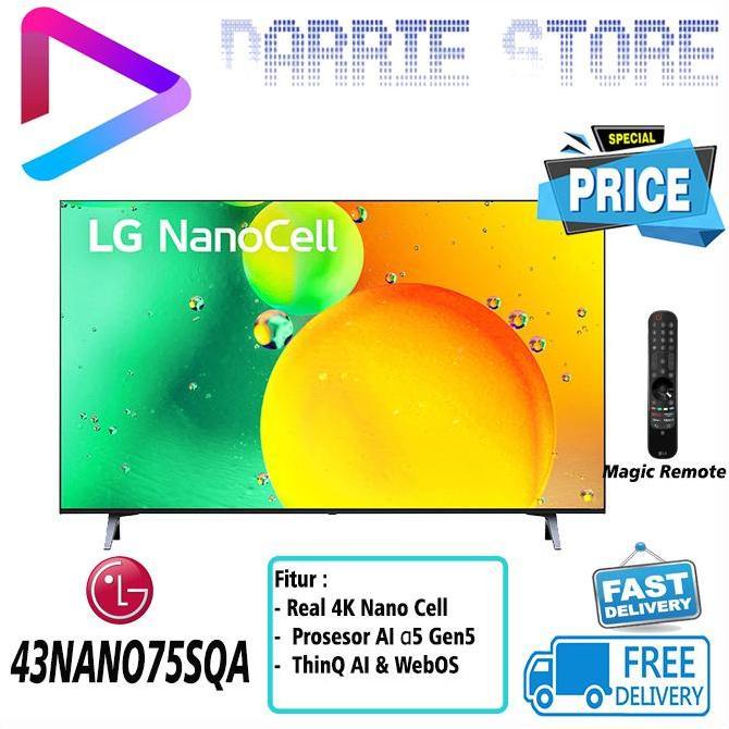 (Best) LG LED 43 INCH NANO CELL SMART TV 4K 43NANO75SQA 43NANO75 43NANO CELL