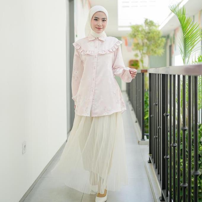 Abaka- Silky Blouse By Denosa Fashion Dital Print