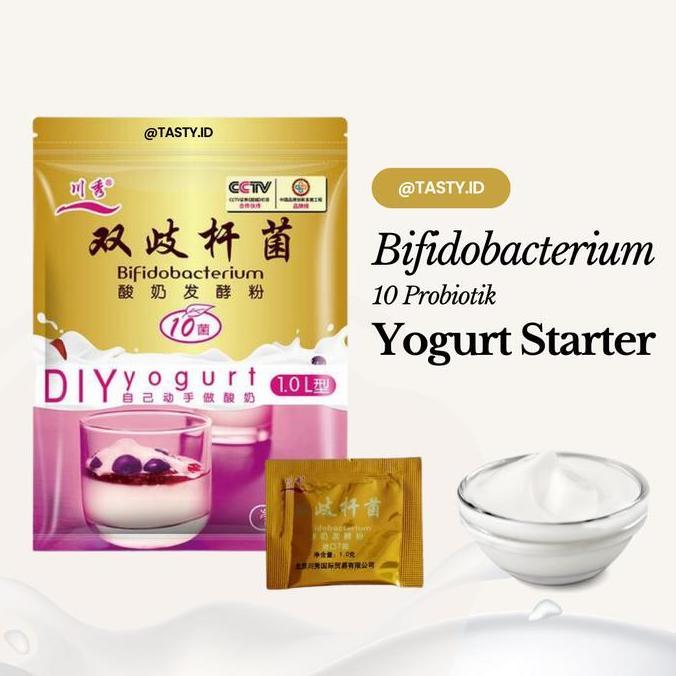 Leite - Bibit Yogurt / Biang Yogurt / Starter 10 Probiotik Bifidobacterium