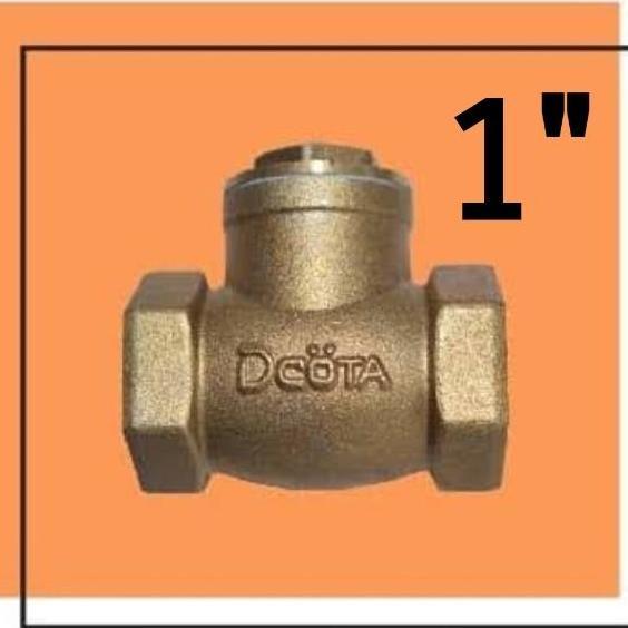 CHECK VALVE 1 INCH KUNINGAN SWING CHECK VALVE 1" KUNINGAN