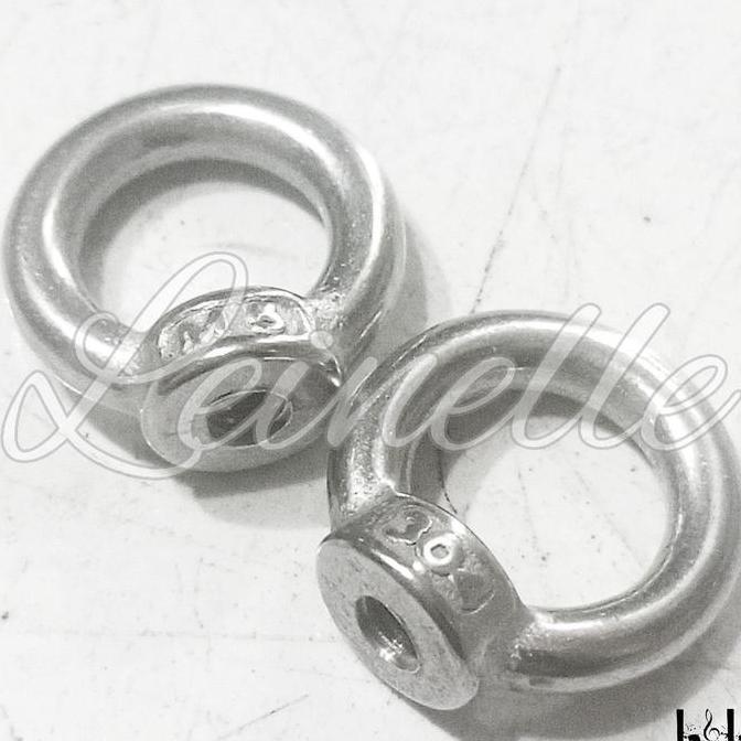 Eye Bolt Nut Mur Mata Baut Ring M5-M14 Bahan 304 Stainless Steel